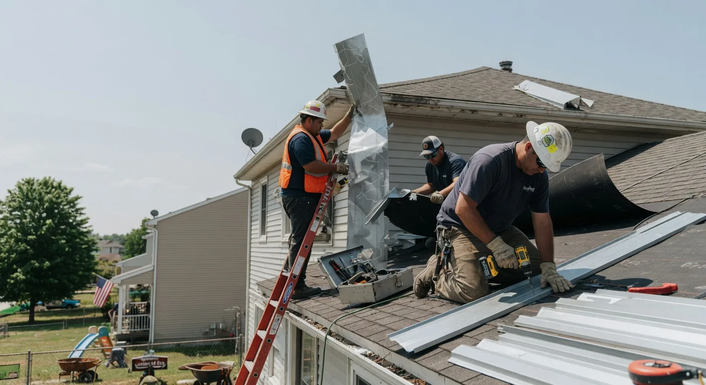 Storm Damage Metal Roof Repair in Johnsonburg, NJ